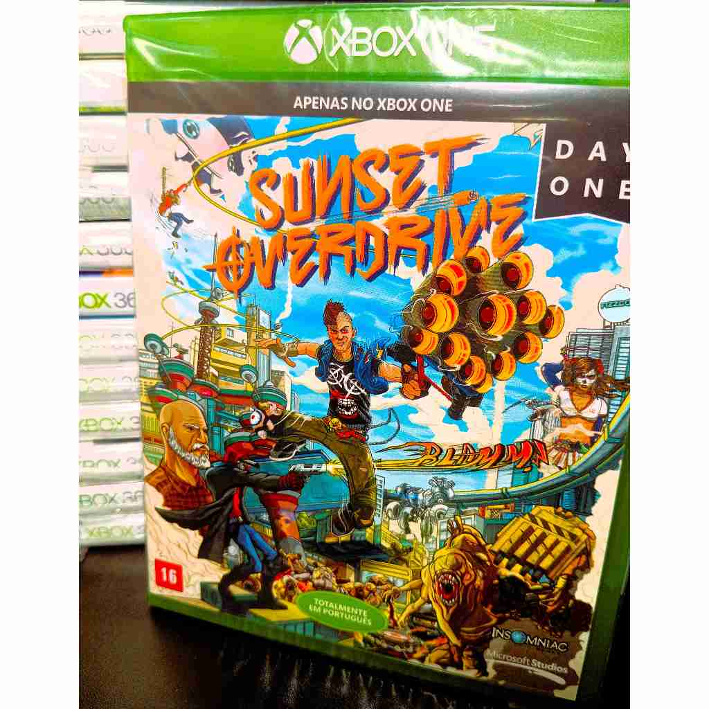 Jogo Original Sunset Overdrive para Xbox One e Series X Legendado em Português PT-BR Novo Lacrado