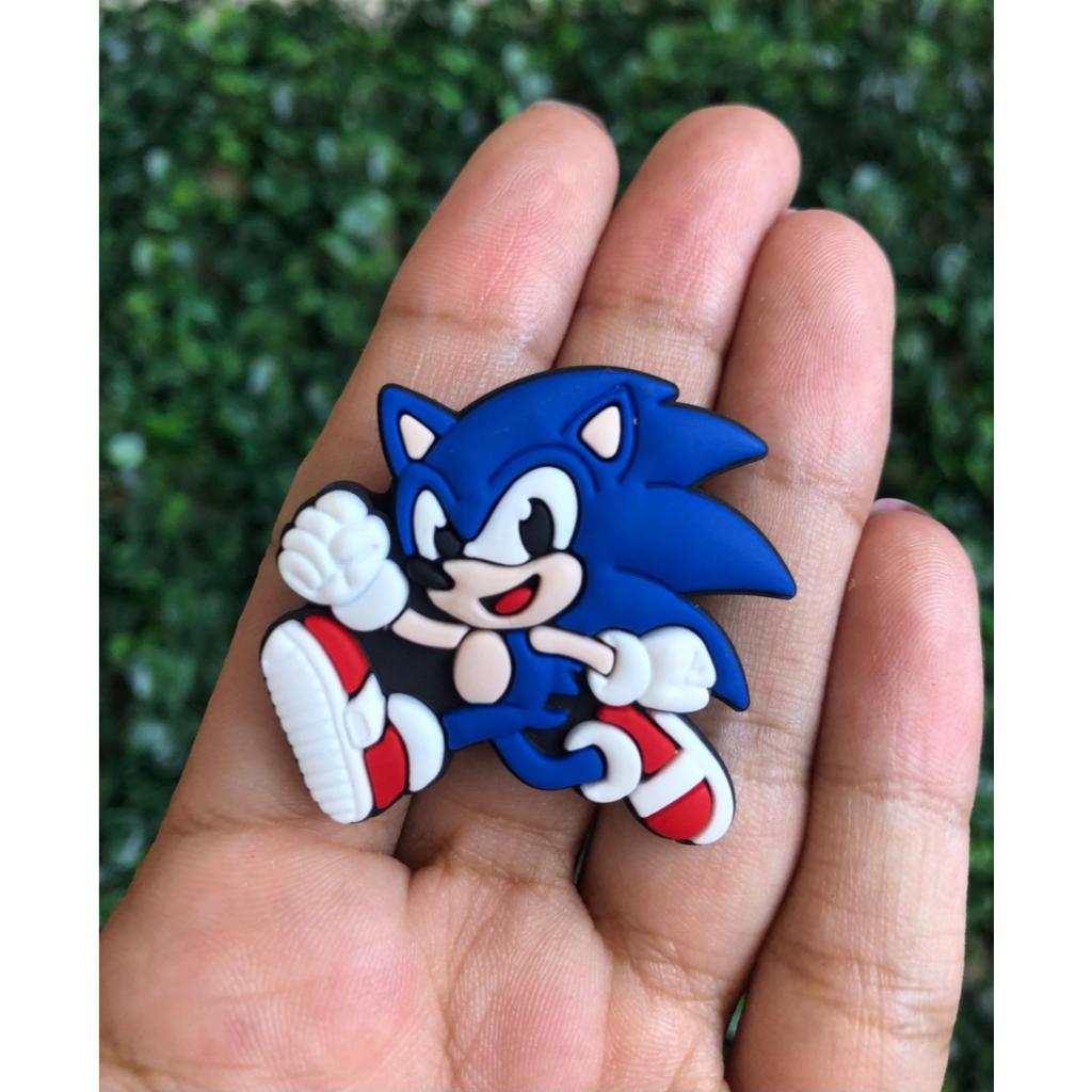 Pin Botton Charm para Babuche/Croc  - Unitário  - Sonic