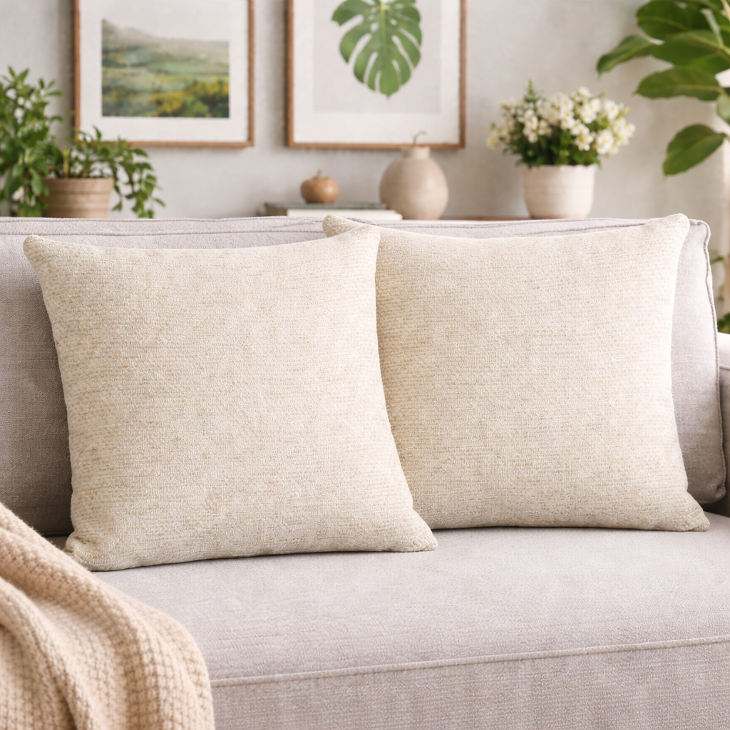 Kit 2 Capas Almofada 40x40 linho liso decorativa sala quarto luxo em Oferta na Shopee