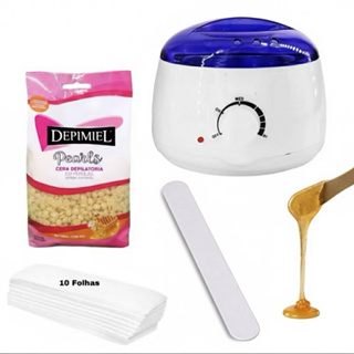 Kit Panela + 200g Cera pérolas + 1 espátula + 10 Folhas em Oferta na Shopee