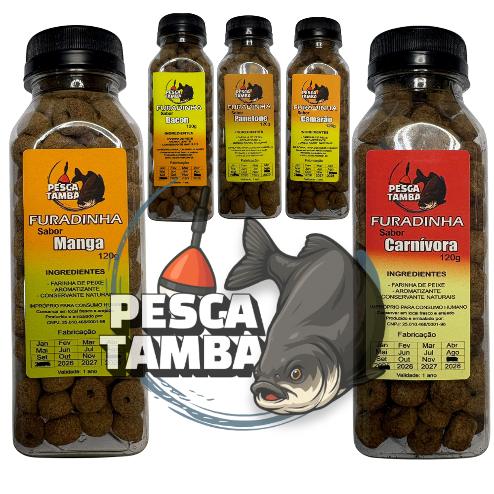 Ração Furadinha Acquamil Isca Para Pesca Com Essências 120g em Oferta na Shopee