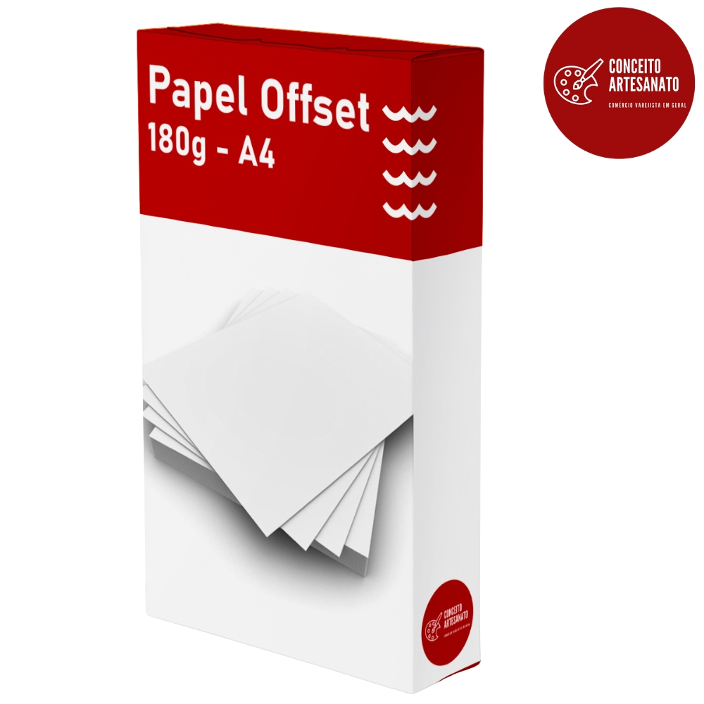 Papel Offset 180g - A4 - 500 folhas em Oferta na Shopee