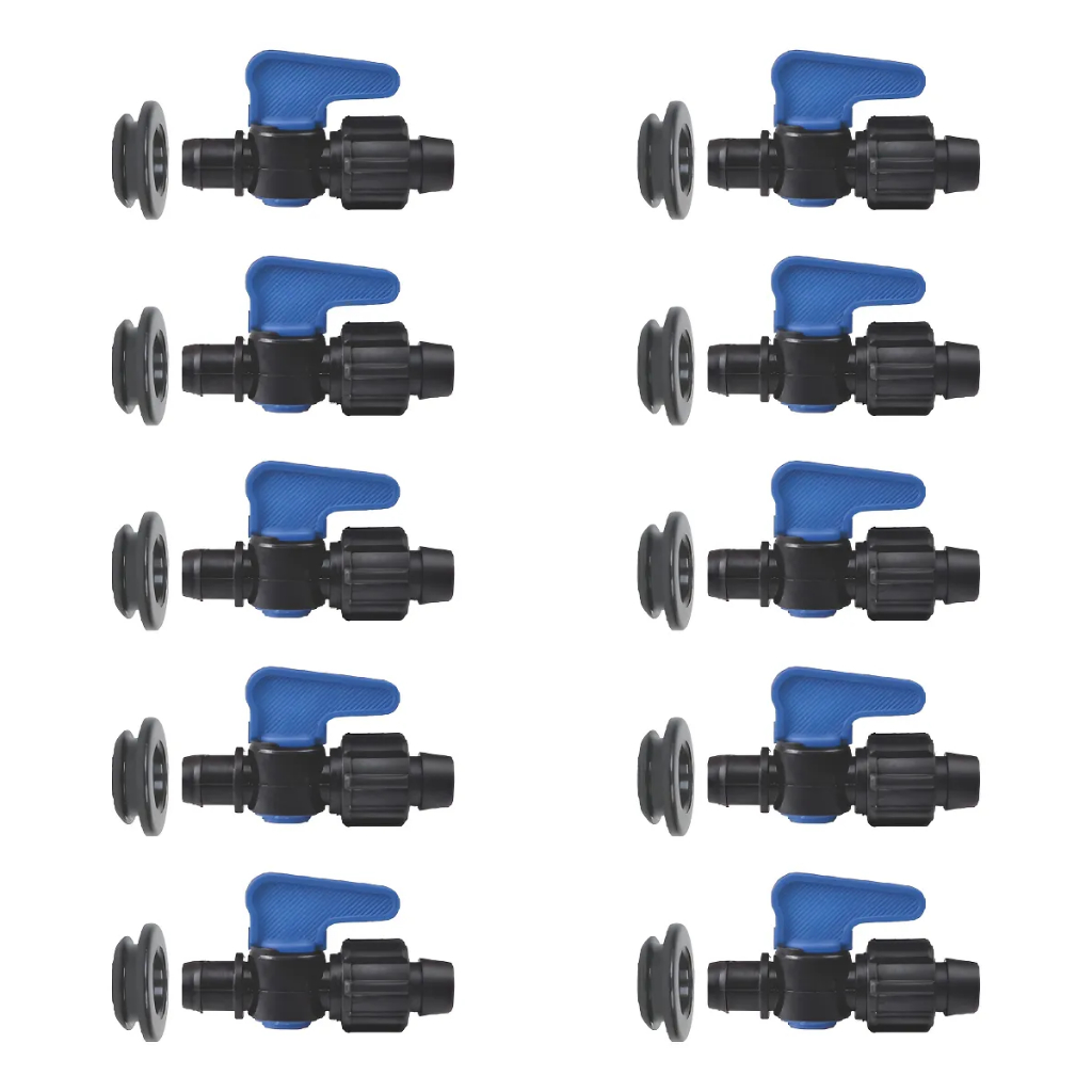 KIT 25 REGISTRO INICIAL 16MM ROSCA + CHULA FITA GOTEJADORA