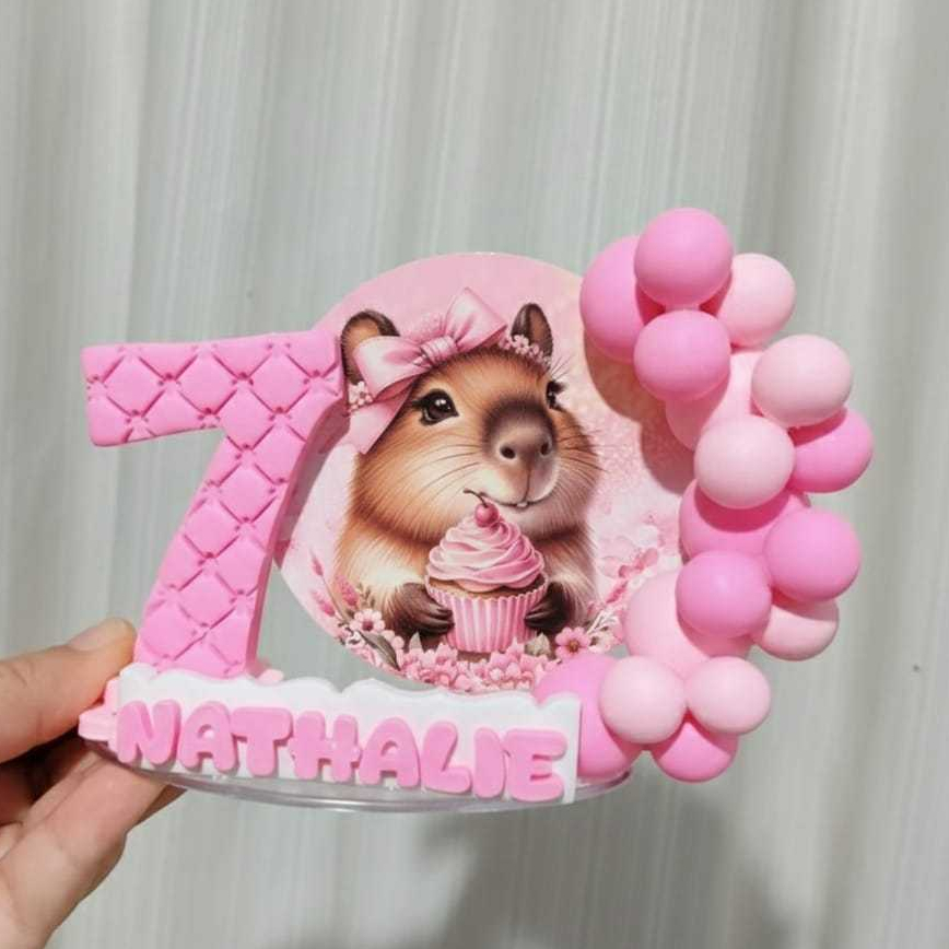 Vela de aniversário Capivara/ Festa cenário Capivara em Oferta na Shopee