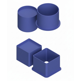 Ejetor Redondo - Quadrado  Para Modelar Massas, Doces e Brigadeiros - 2 Modelos em Oferta na Shopee