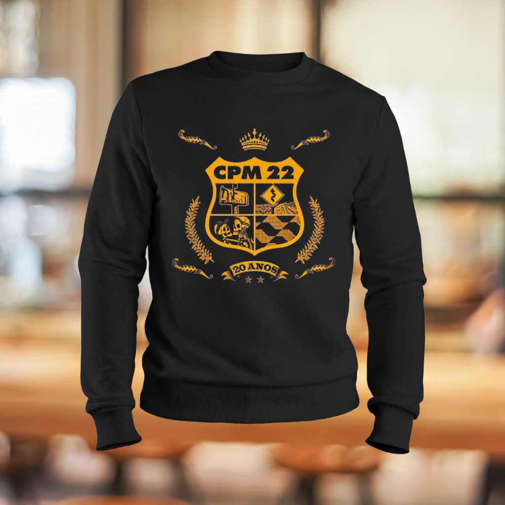 Moletom Banda CPM 22 Blusa Frio Premium Envio ImediatoLind0 MOLETON