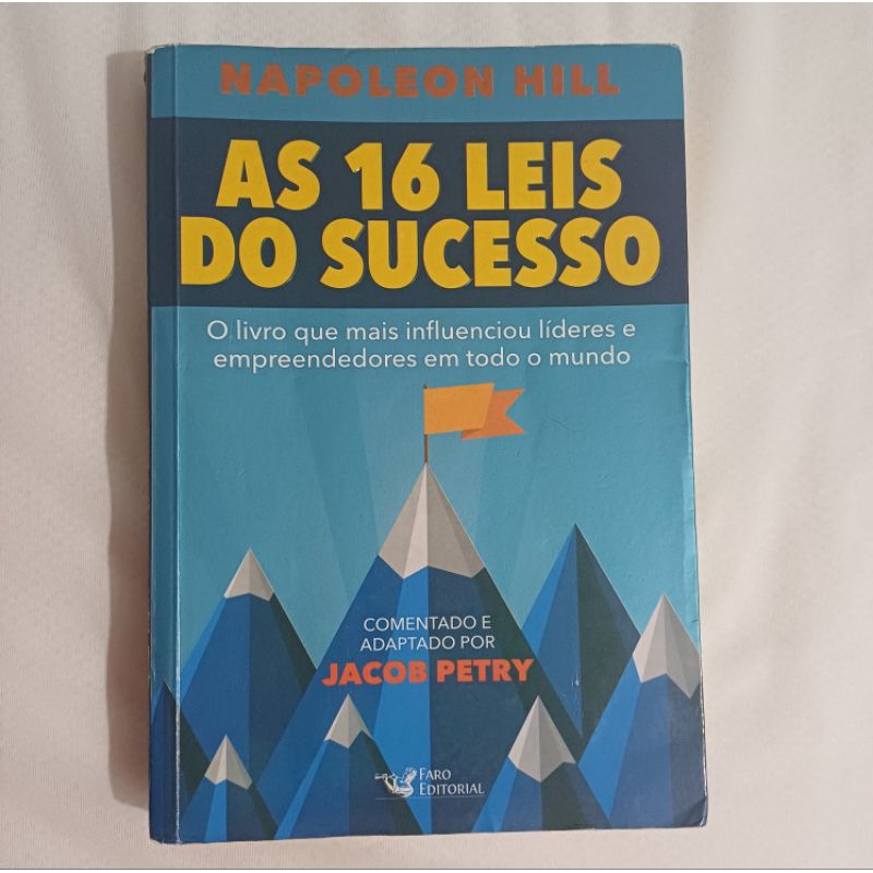 Livro As 16 leis do sucesso Napoleon Hill