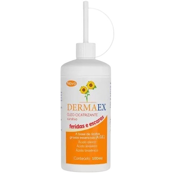Kit 2 Óleo Cicatrizante Dermaex Age Feridas E Escaras Dersani Óleo De Girassol 100ml Dermaex