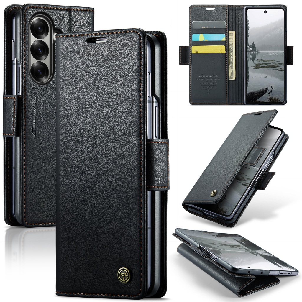 Capinha Capa Para Galaxy Z Fold 6 Z Fold 7 Couro Premium Orig Capa Case Porta Ca