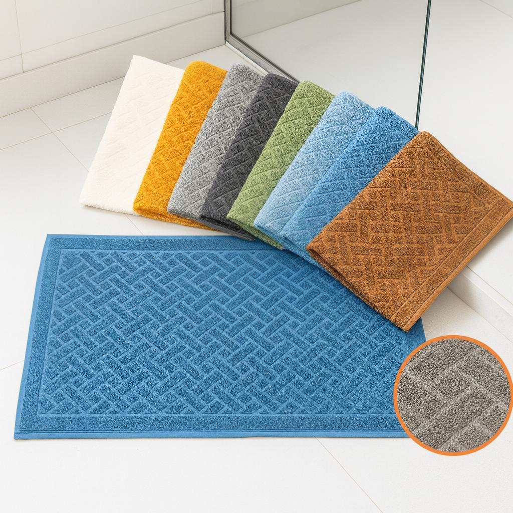 Kit 3 Toalha Tapete De Piso Banheiro 100% Algodão Felpudo Alta Absorção Hotel 40x75cm em Oferta na Shopee