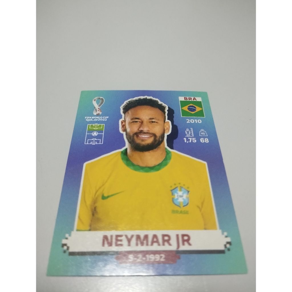FIGURINHA NEYMAR JR. SELEÇÃO BRASILEIRA COPA DO MUNDO DE 2022 QATAR (Nº BRA17) FIGURINHAS