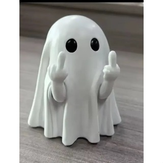 Fantasma Bolado Decorativo 👻 | Mini Estátua Irônica para Mesa, Setup Gamer ou TV | 10cm em Oferta na Shopee