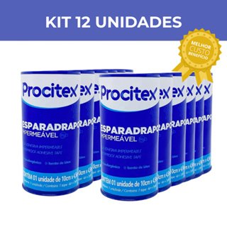 Esparadrapo Impermeável 10cm x 4,5m Procitex-Cremer (Kit 12 Unidades) em Oferta na Shopee