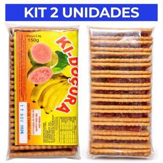 Kit 2 Biscoito Lanchinho com Goiaba 150g – 10 unid cada - Ki-Doçura | Pernambuco | Lanche Nordeste/Nordestino | Goiabada em Oferta na Shopee