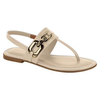 Sandália Feminina Rasteira Casual com Corrente Elegante Confortável – Ref. 8552.209