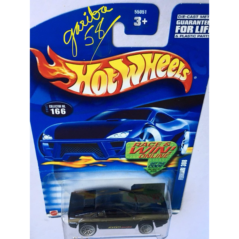 HOT WHEELS FERRARI 308 TURBO 2002 #166 COLLECTOR GARIBA58