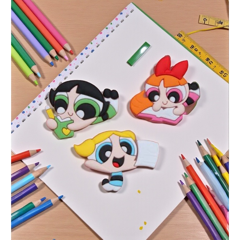 Aplique Emborrachado 12und Infantil Meninas Super Poderosas Escolar Volta as Ailas Laços Tiaras Artesanato DIY