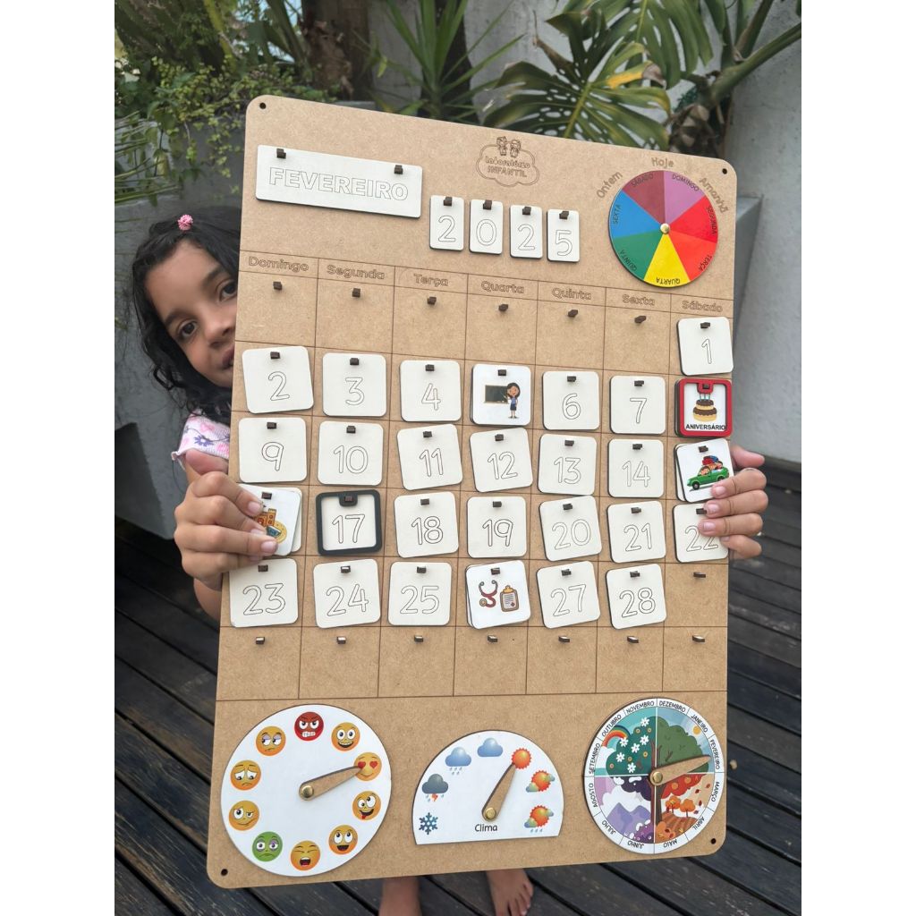 Calendário Escolar Educativo Gigante