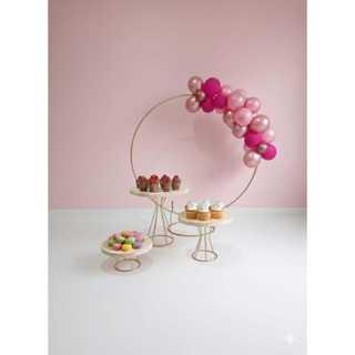 kit 3 boleira+mini arco festa eventos decoração aniversario em Oferta na Shopee