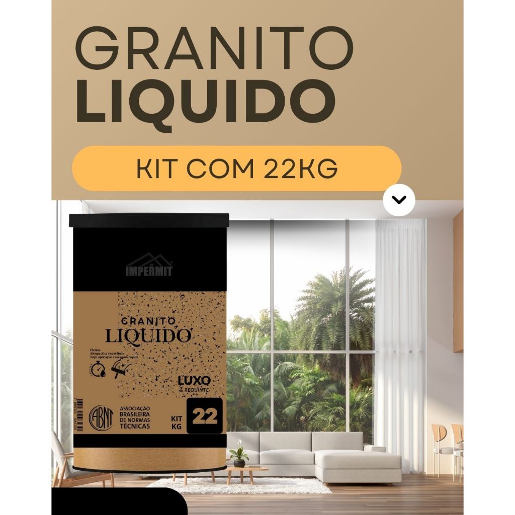 Granito liquido para piso embalagem 22kg IMPERMIT em Oferta na Shopee