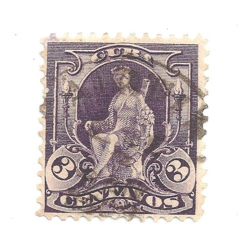 Selo Postal Antigo Cuba 3 Centavos Ano 1899- F09