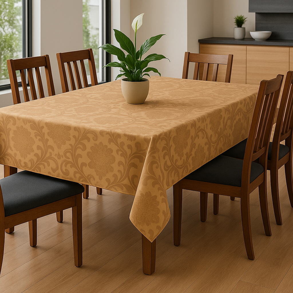 Toalha de Mesa Jacquard Retangular Luxo 4/6/8 e 12 Lugares Qualidade Premium Duravel e Elegante