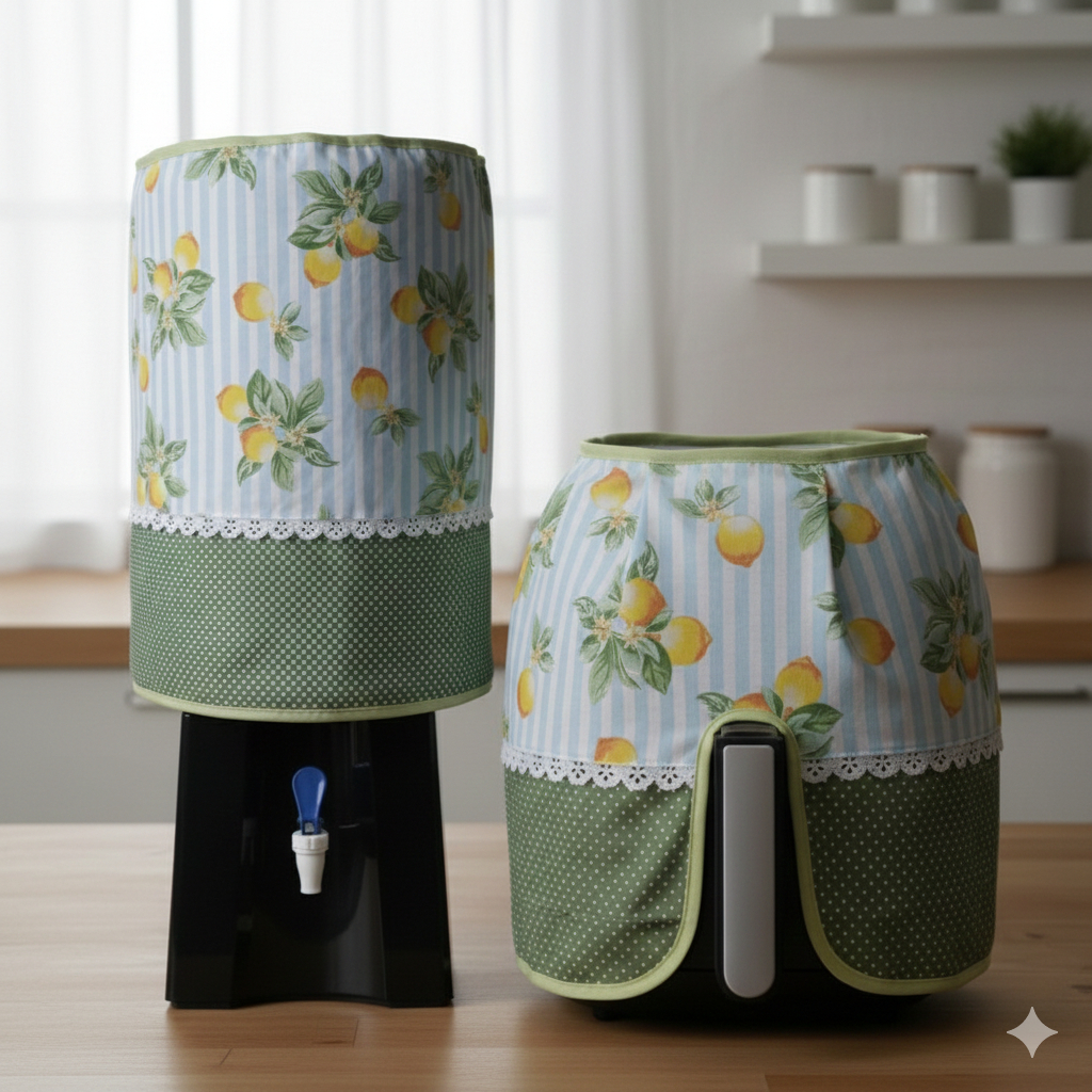 Capa para Fritadeira Air Fryer + Galão 20L Invertido Panela Cozinha Airfryer 4,0L a 5,5L Decoração