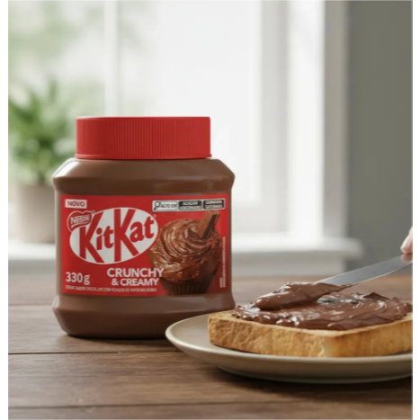 Creme Crocante Kitkat 330g Pote Nestlé Crunchy Creamy