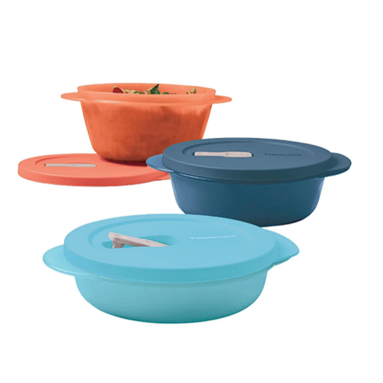 Kit Tupperware Tigela Cristalwave Geração II 3 peças