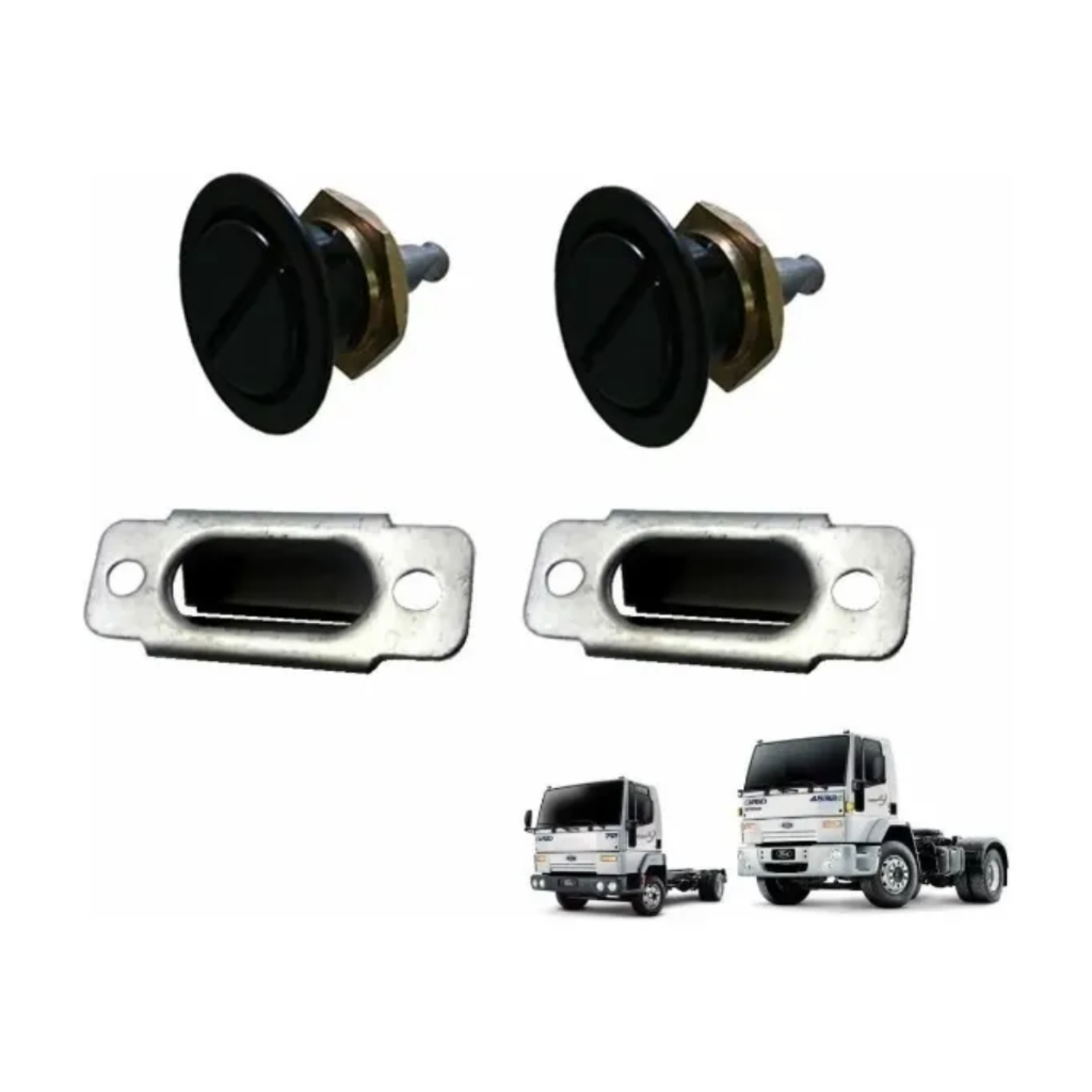 Fecho Presilhas Trava Capô Ford Cargo 815 A 2428 Até 2011
