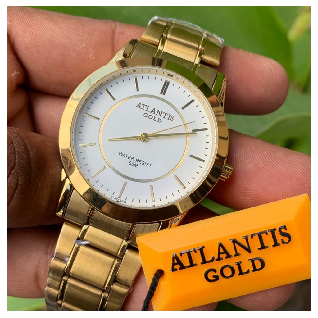 Relógio Atlantis Gold Feminino Original Dourado Fashion + Caixinha da Marca