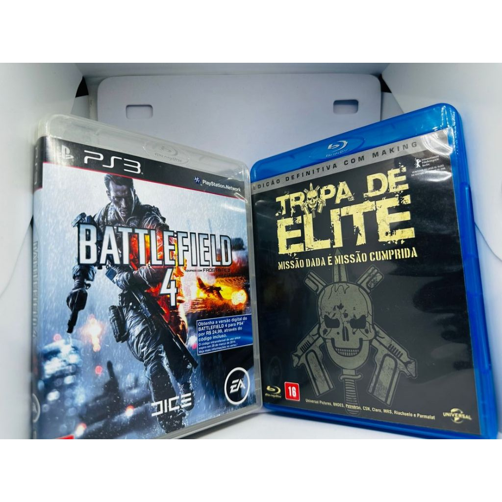 jogo original para ps3 + bluray tropa de elite - battlefield 4