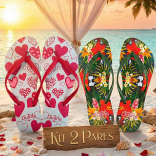 Kit 2 Pares de Chinelo Sandalia Feminino Adulto Verão Slim Mais Vendidos em Oferta na Shopee