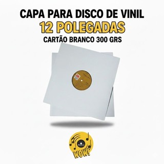 10 Capas p/ Disco de Vinil 12" Polegadas BRANCA LP