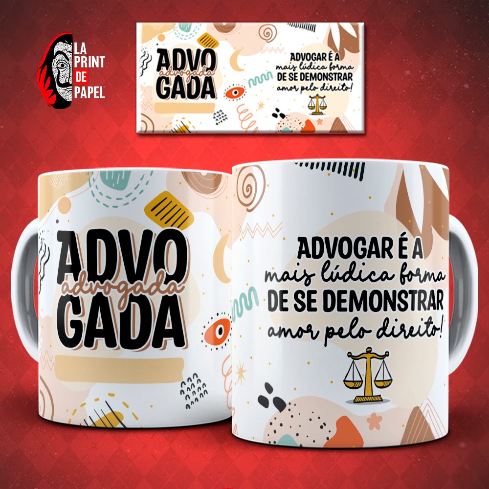 Caneca Profissões Presente Criativo Advogada Arquiteta Enfermeira Dentista Mecânico 325 ml