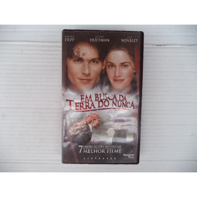 Fita Vhs Em Busca Da Terra Do Nunca Original Legendado Johnny Depp aventura