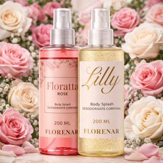 Body Splash Encanto Lily + Florata Rose Feminino 200mll em Oferta na Shopee