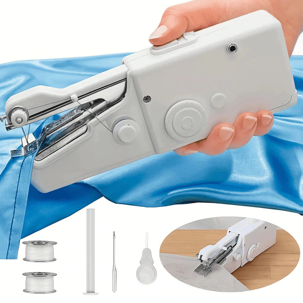 Mini Maquina de Costurar Sem Fio Compacta Portátil Maquina de Costura à Pilha em Oferta na Shopee