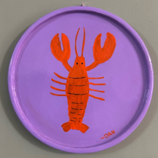 Prato decorativo para parede de argila - Lagosta em Oferta na Shopee