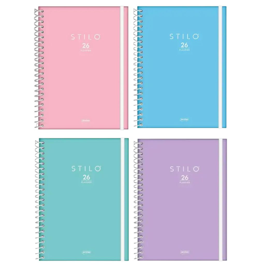 Agenda 2026 Planner Capa Dura 17,5x24,2cm Universitário Faculdade 160 Folhas Stilo