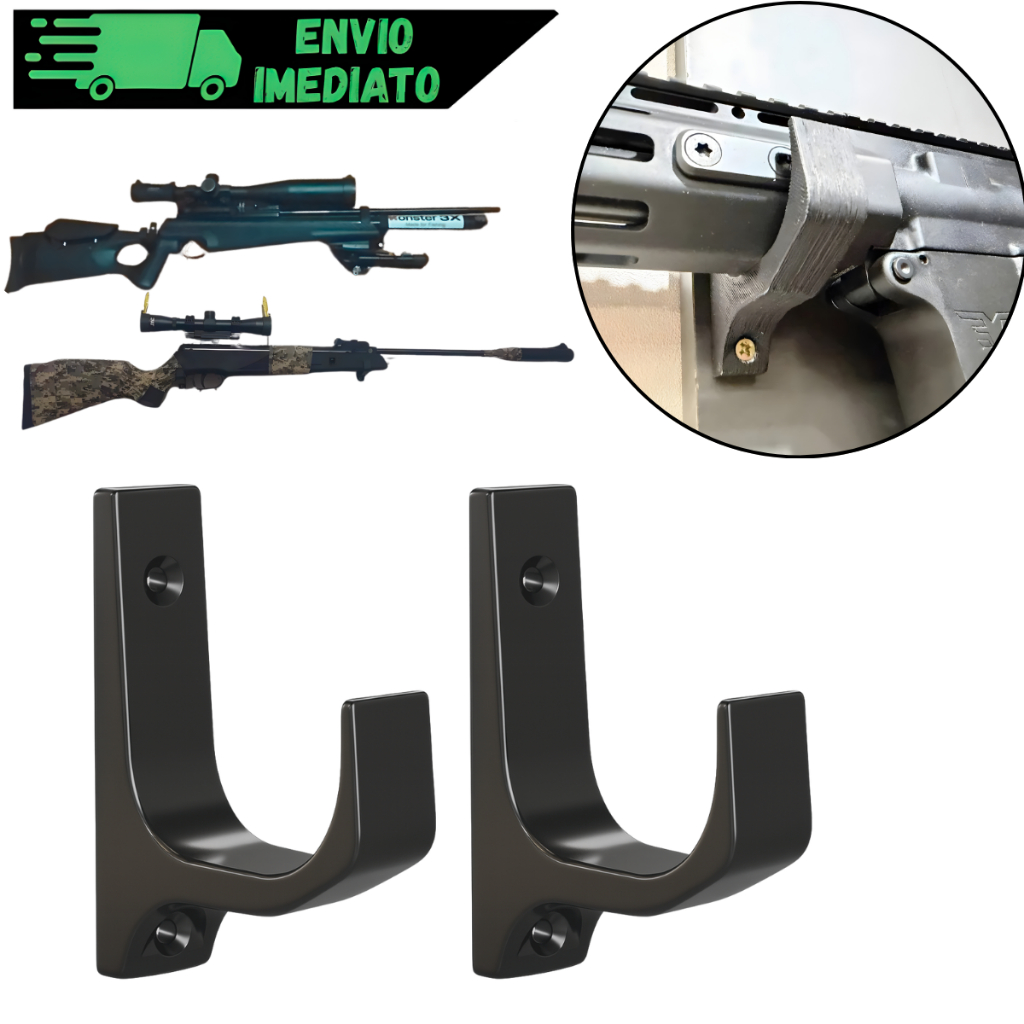 Suporte De Parede Para Rifle Espingarda Carabina De Pressão Para Arma Longa