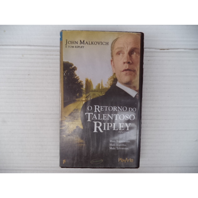 Fita Vhs O Retorno do Talentoso Ripley Original Legendado John Malkovich