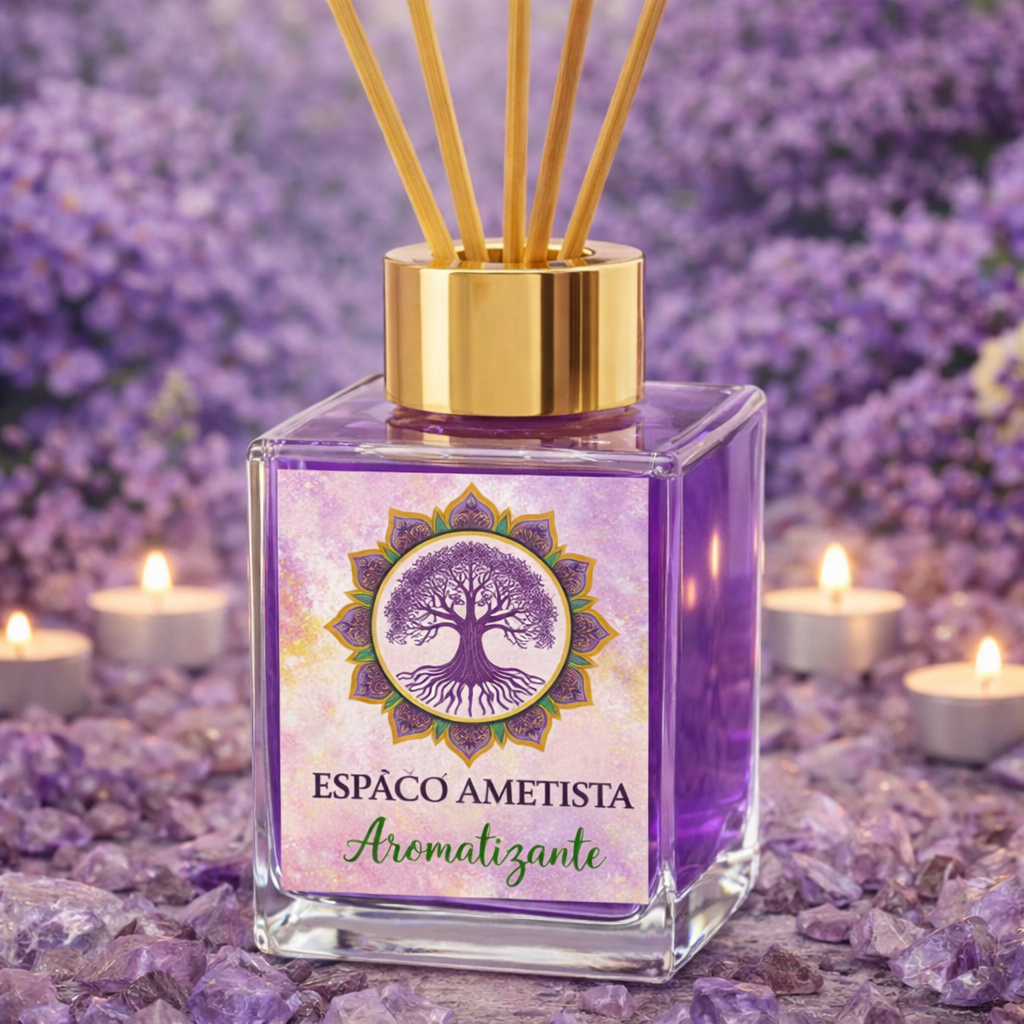 DIFUSOR DE VARETAS – AROMATERAPIA E CROMOTERAPIA (100ml | Vidro)