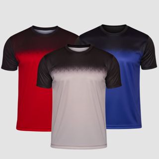 Kit3 Camisas Camisetas Dry Fit  Masculina Academia Manga Curta Esportivo-Corrida-Atividade Fisica em Oferta na Shopee