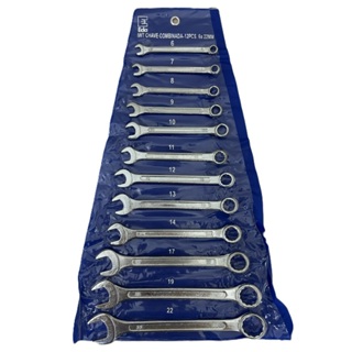 Jogo de Chaves EDA Profissional Fixa e Combinada 5 a 12 Peças 6 a 22mm Aço Carbono em Oferta na Shopee