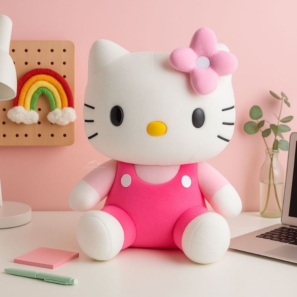 Brinquedo Pelúcia Hello Kitty Fofa Kuromi Antialérgico Fofinha em Oferta na Shopee