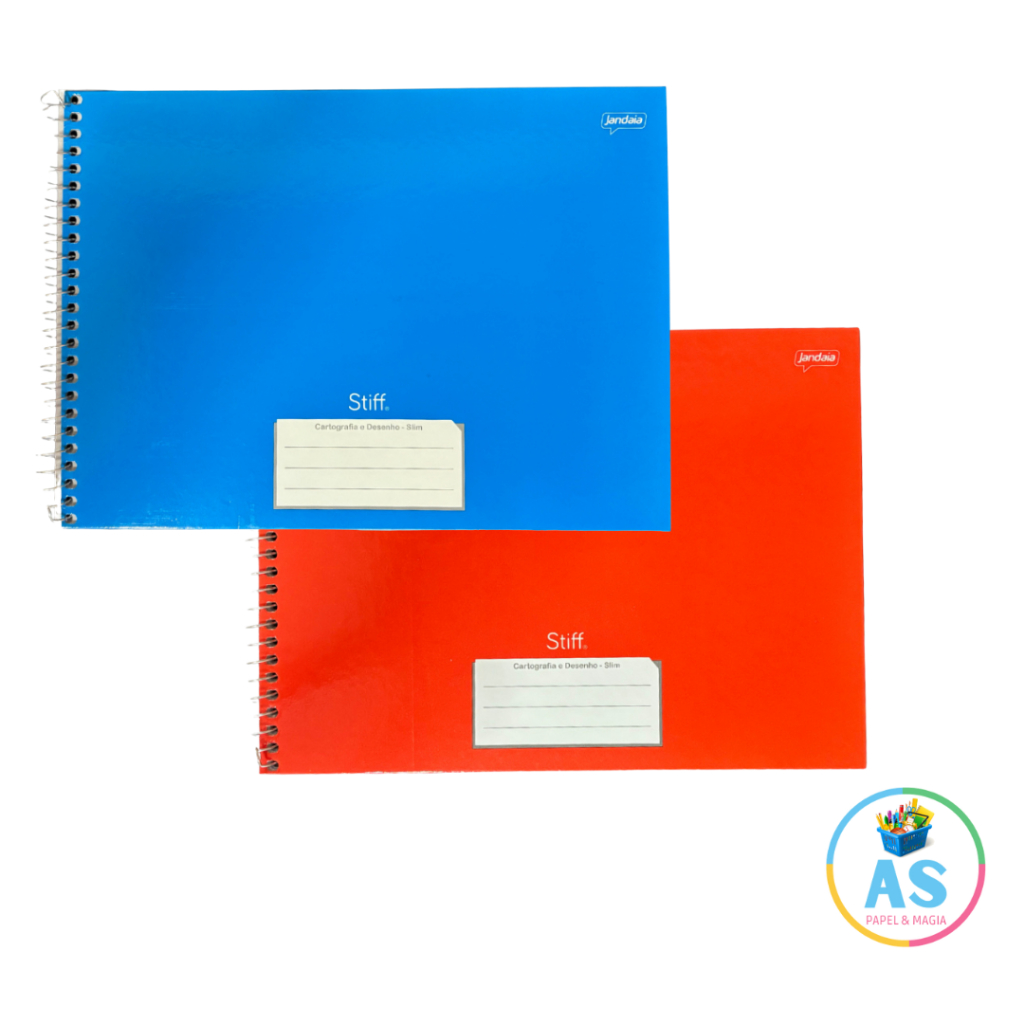 Caderno de Desenho Capa Dura Caderno Cartografia Caderno Desenho Vermelho Azul