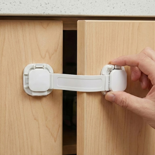 Trava Gaveta Armário Segurança Bebê Criança Protetor Porta Geladeira Vaso Sanitário Branco Infantil Multiuso Resistente em Oferta na Shopee