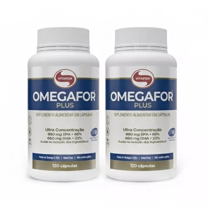 KIT 2 OMEGAFOR PLUS 120 Cápsulas vitafor ENVIO RAPIDO em Oferta na Shopee