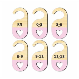 Separador E Organizador De Cabides Para Bebe Infantil - Corações vazados em Oferta na Shopee